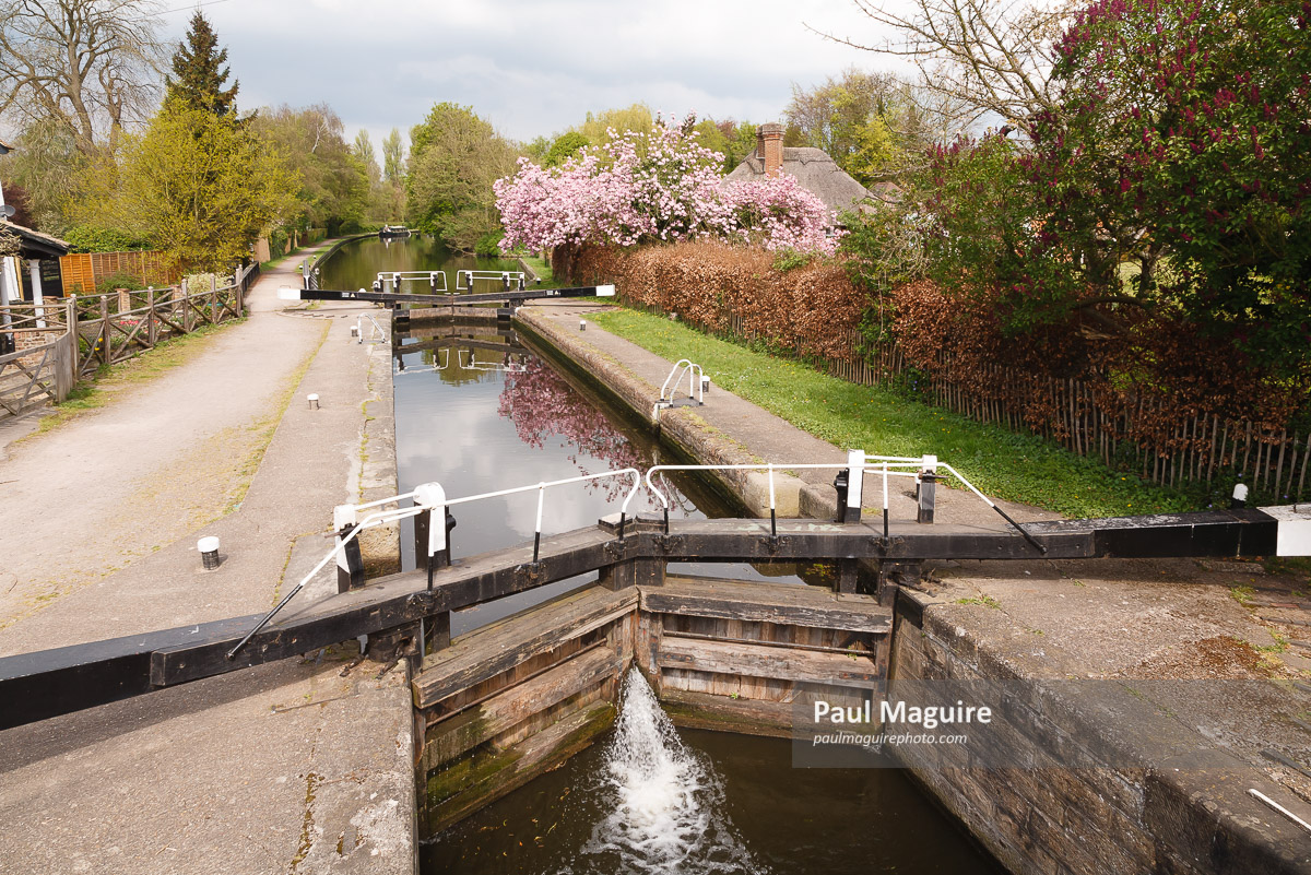 Stock photo Canal lock, London, UK Paul Maguire