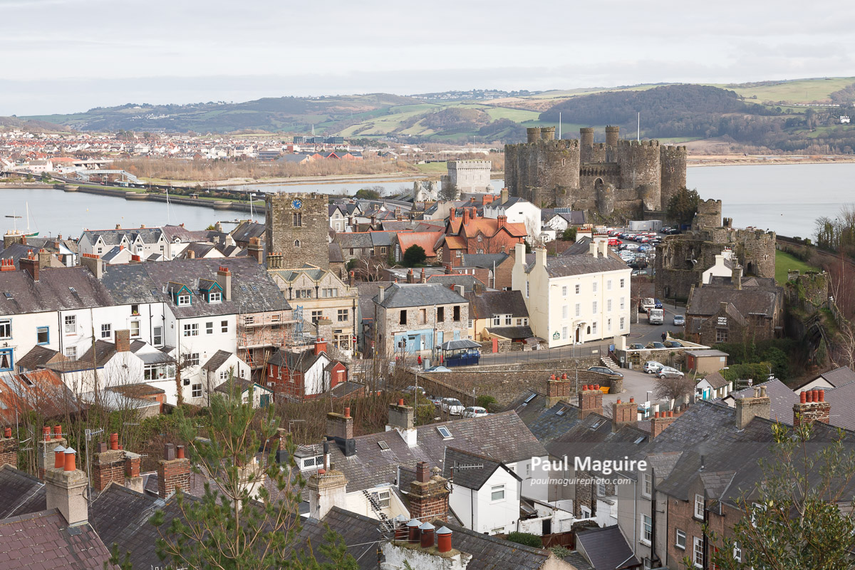 Photo for sale Conwy castle and town Wales Paul Maguire