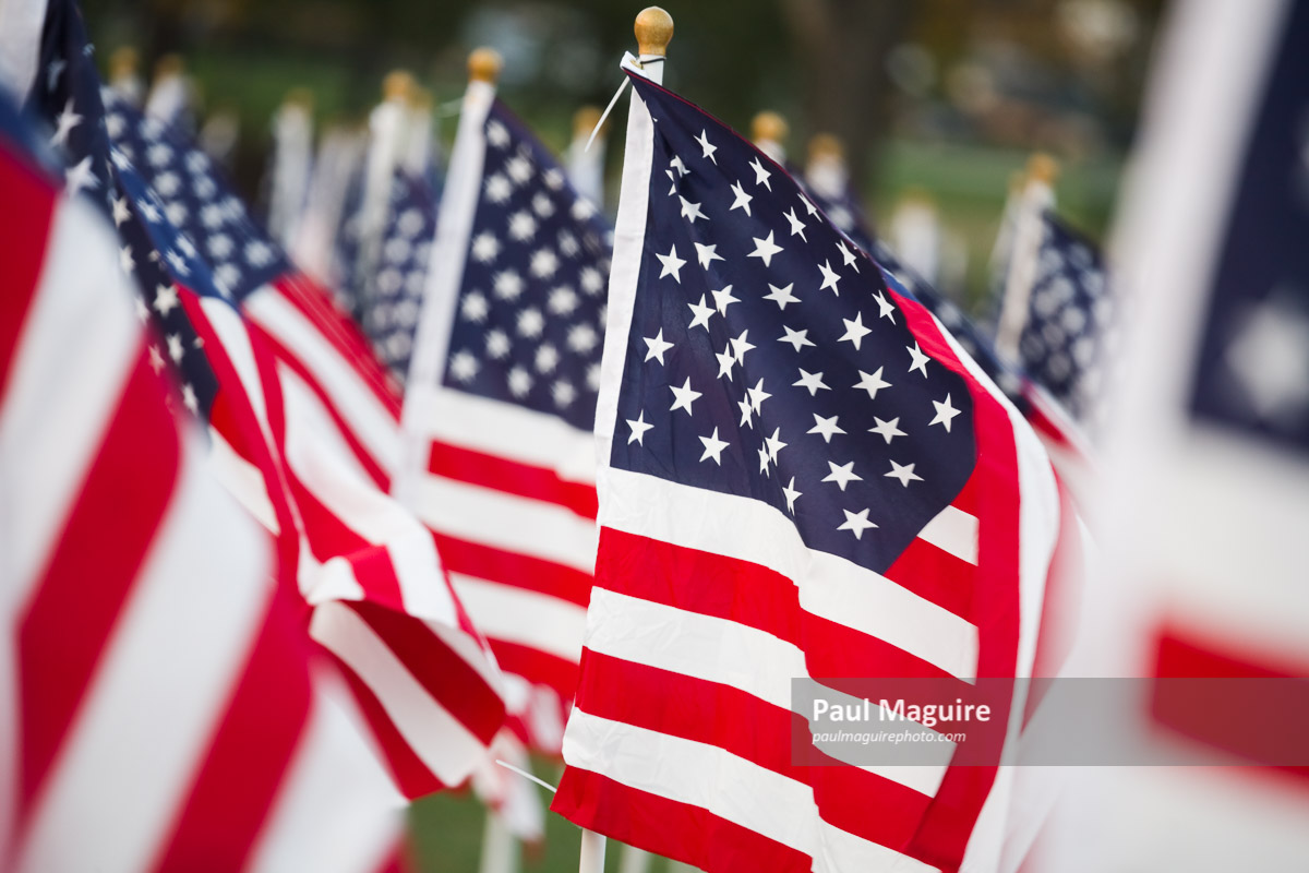 American flags