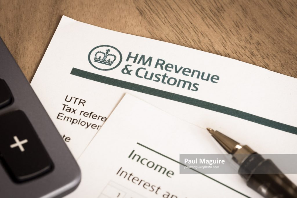 Stock Photo HMRC Tax Return Paul Maguire