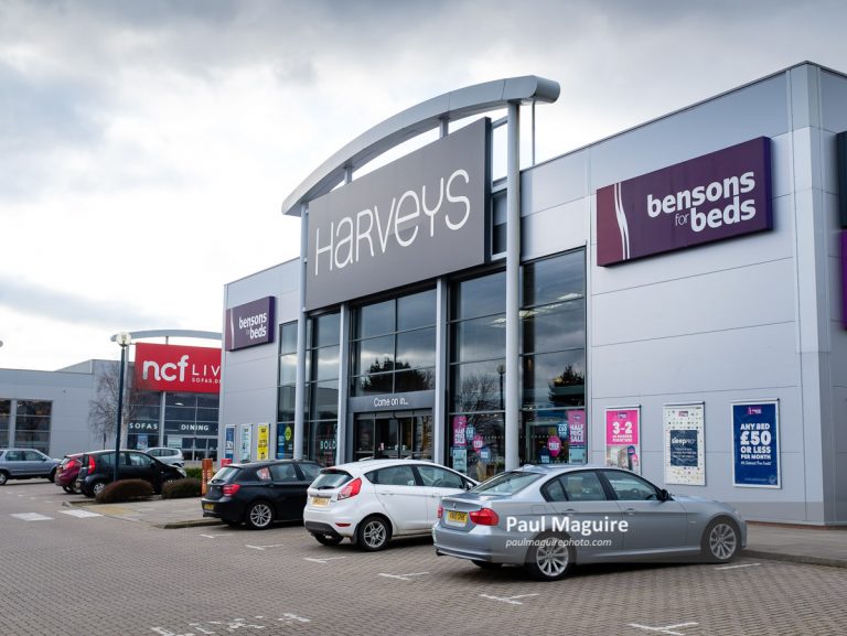 Stock photo Harveys furniture store Paul Maguire