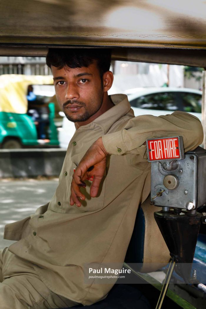 Indian auto rickshaw driver