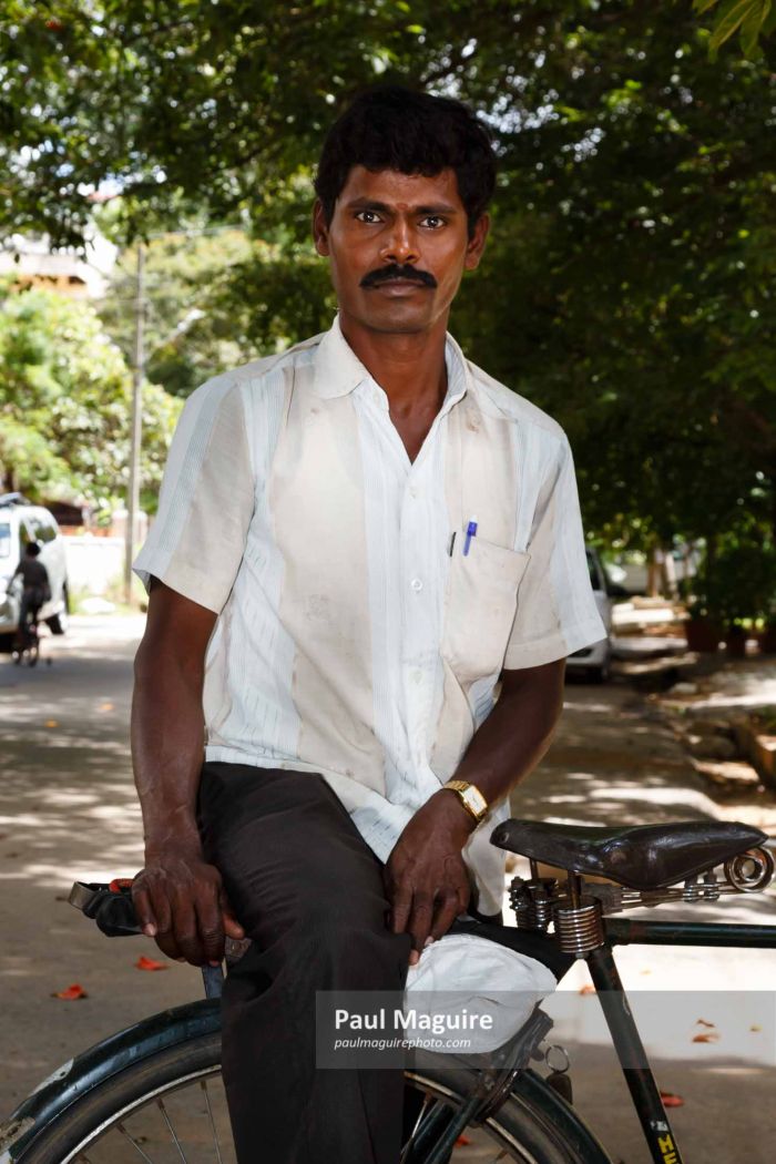 Indian man on bike
