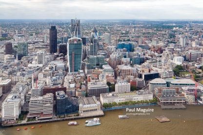City of London skyscrapers, financial district of London, UK