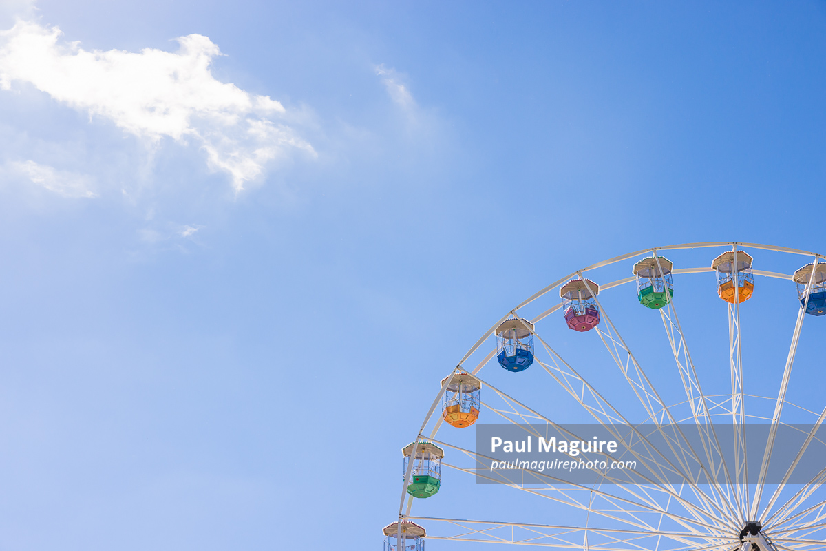 Bournemouth observation wheel, UK. Giant Ferris wheel