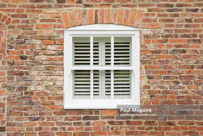 Wooden sash window house exterior, England, UK