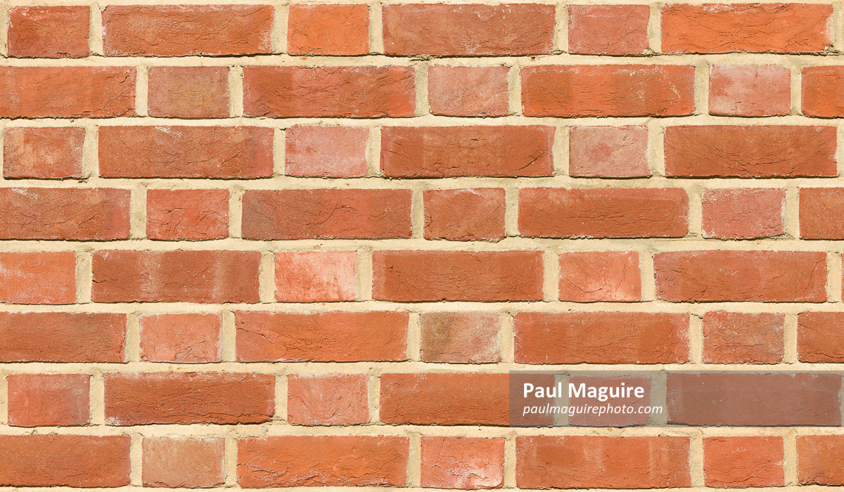 Brick wall texture, seamless repeating pattern, UK